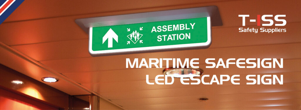 SafeSign LED Escape Sign by T-ISS Safety Suppliers