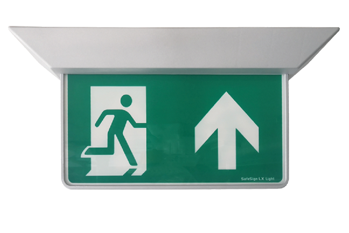 Double Sided Emergency Exit Hanging Sign 4W LED Lighting 