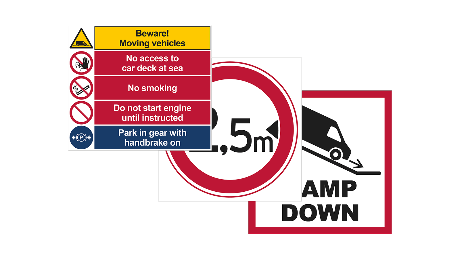 Car Deck Signs